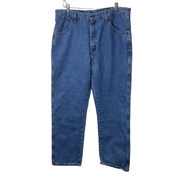 Rustler Men's Straight Jeans 36x30 Blue Denim Jeans Western‎ Farmer Cowboy Work - Picture 1 of 7
